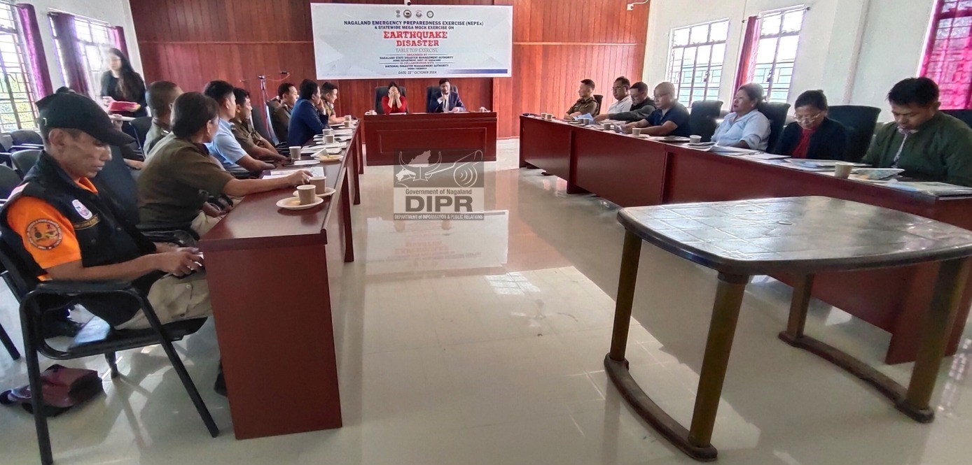 TABLETOP EXERCISE HELD ACROSS THE STATE (TSEMINYU) DIPR Nagaland